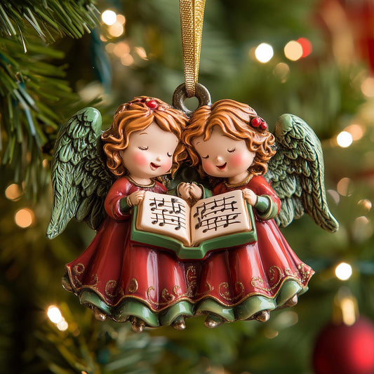Caroling Angels Christmas Mica Ornament GFSPQM142
