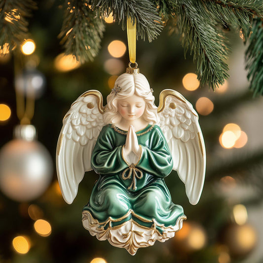 Praying Angel Christmas Mica Ornament GFSPQM155