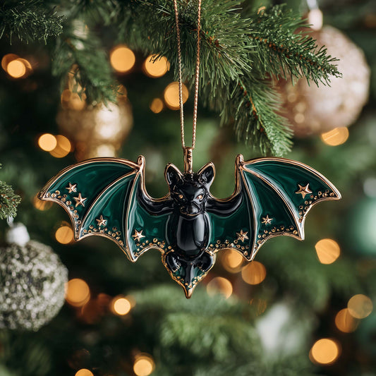 Starry Bat Christmas Mica Ornament GFSPQM168