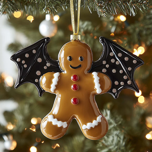 Ginger-bat Man Christmas Mica Ornament GFSPQM169