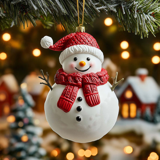 Classic Snowman Christmas Mica Ornament GFSPQM17