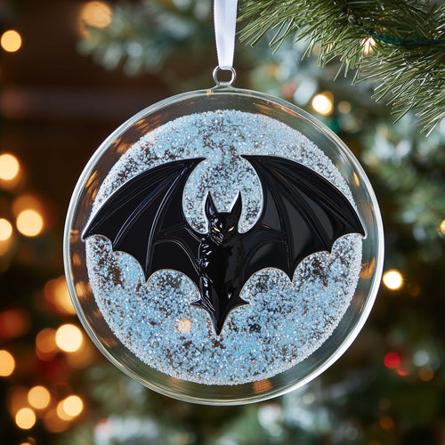 Glitter Bat Christmas Mica Ornament GFSPQM173