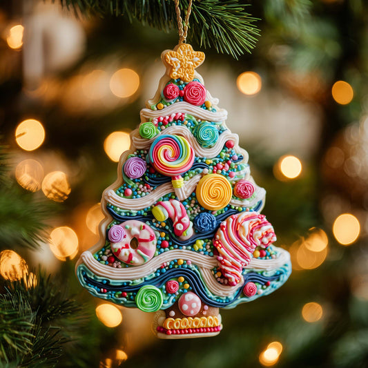 Candy Tree Christmas Mica Ornament GFSPQM27