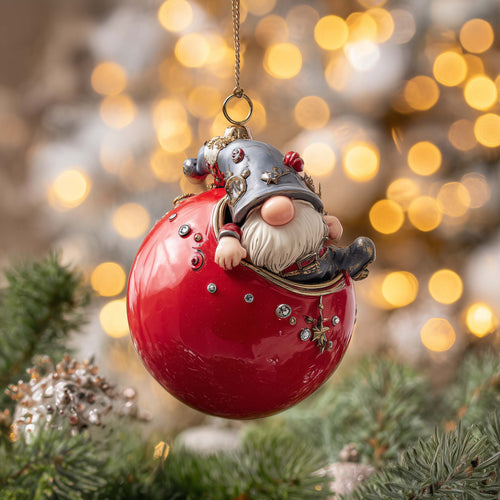 Red Bauble Christmas Mica Ornament GFSPQM271