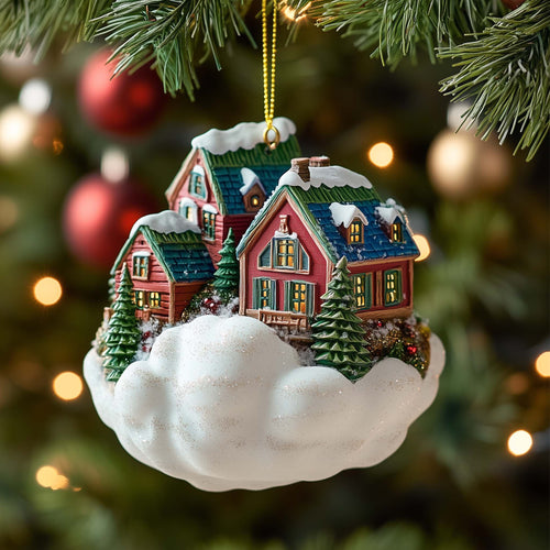 Cloud Village Christmas Mica Ornament GFSPQM277