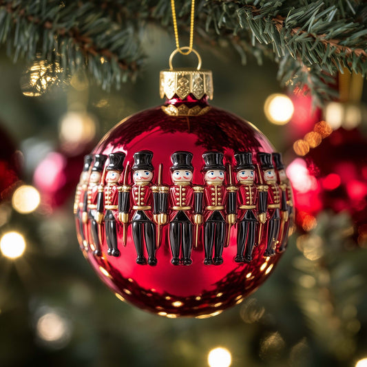 Soldier Bauble Christmas Mica Ornament GFSPQM288