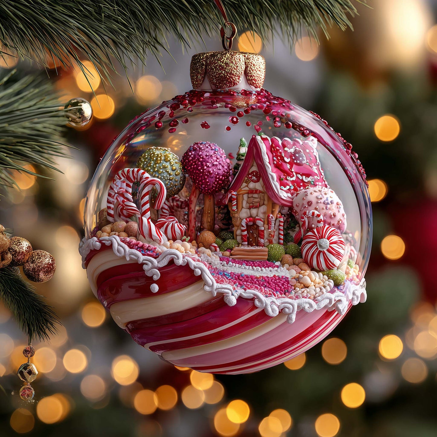 Candy Land Christmas Mica Ornament GFSPQM292