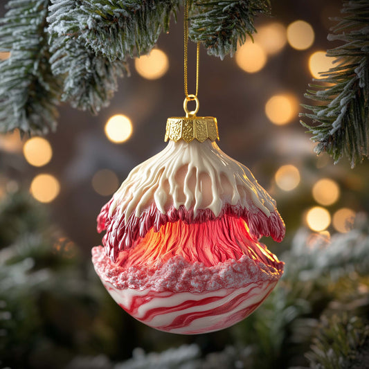 Glowing Candy Christmas Mica Ornament GFSPQM294