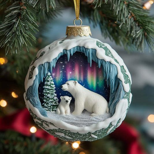 Aurora Bears Christmas Mica Ornament GFSPQM378