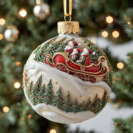 Elves Trio Christmas Mica Ornament GFSPQM389