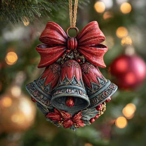 Ornate Bells Christmas Mica Ornament GFSPQM393
