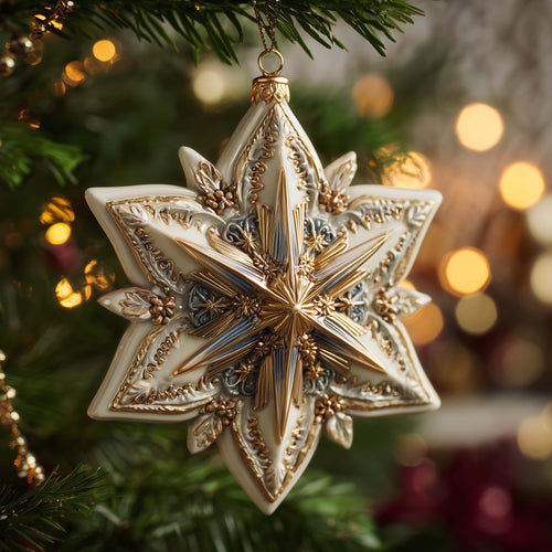 Mandala Snowflake Christmas Mica Ornament GFSPQM55