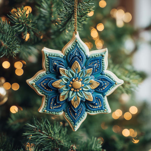 Celestial Star Christmas Mica Ornament GFSPQM59