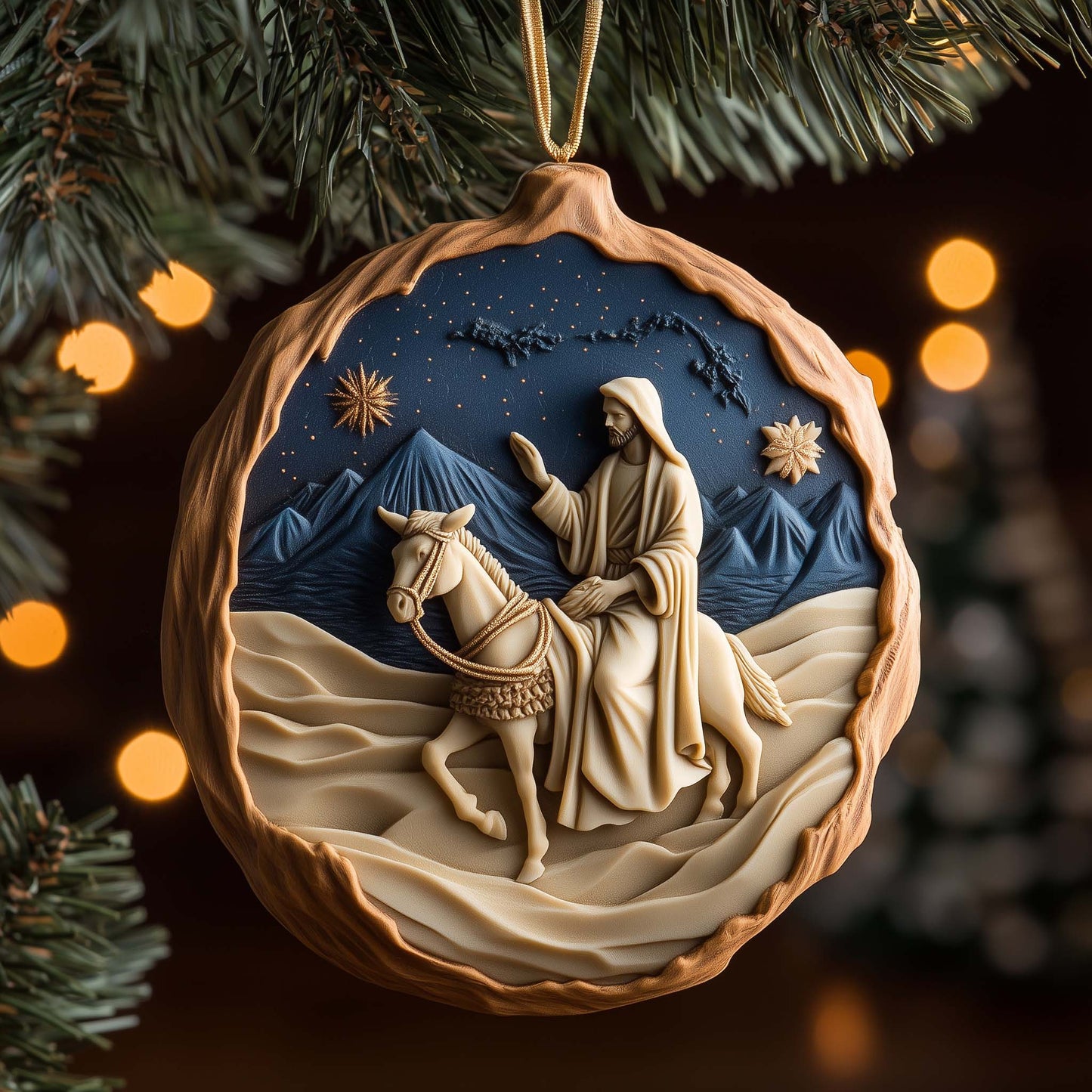 Desert Journey Christmas Mica Ornament GFSPQM72