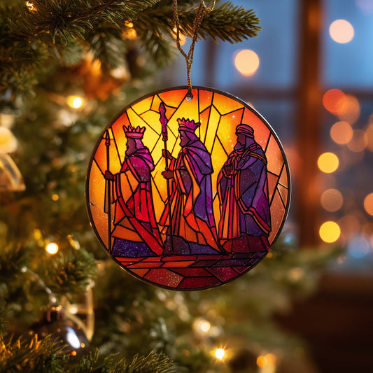 Stained Kings Christmas Mica Ornament GFSPQM89