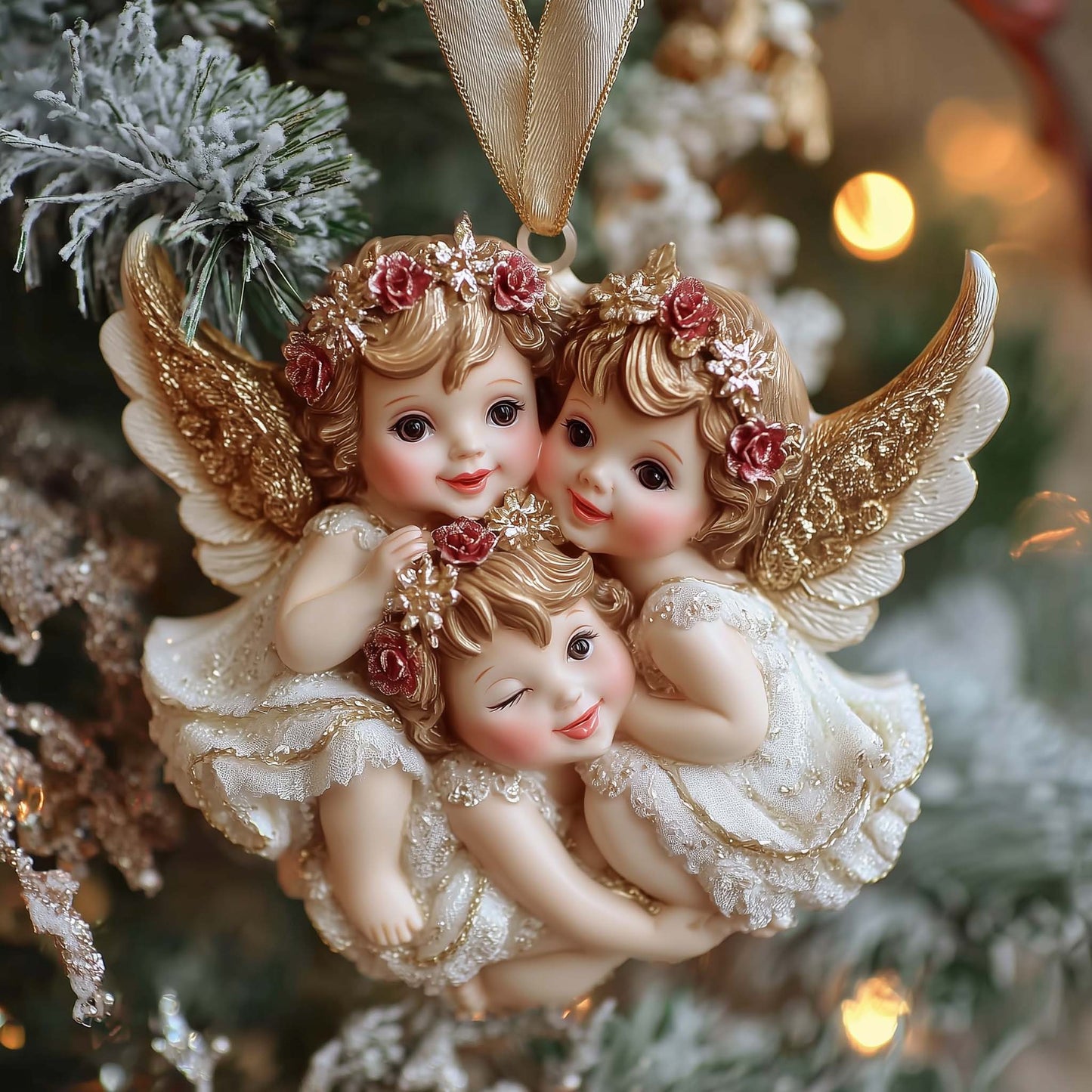 Christmas Mica Angel Christmas Mica Ornament GFSPTG07