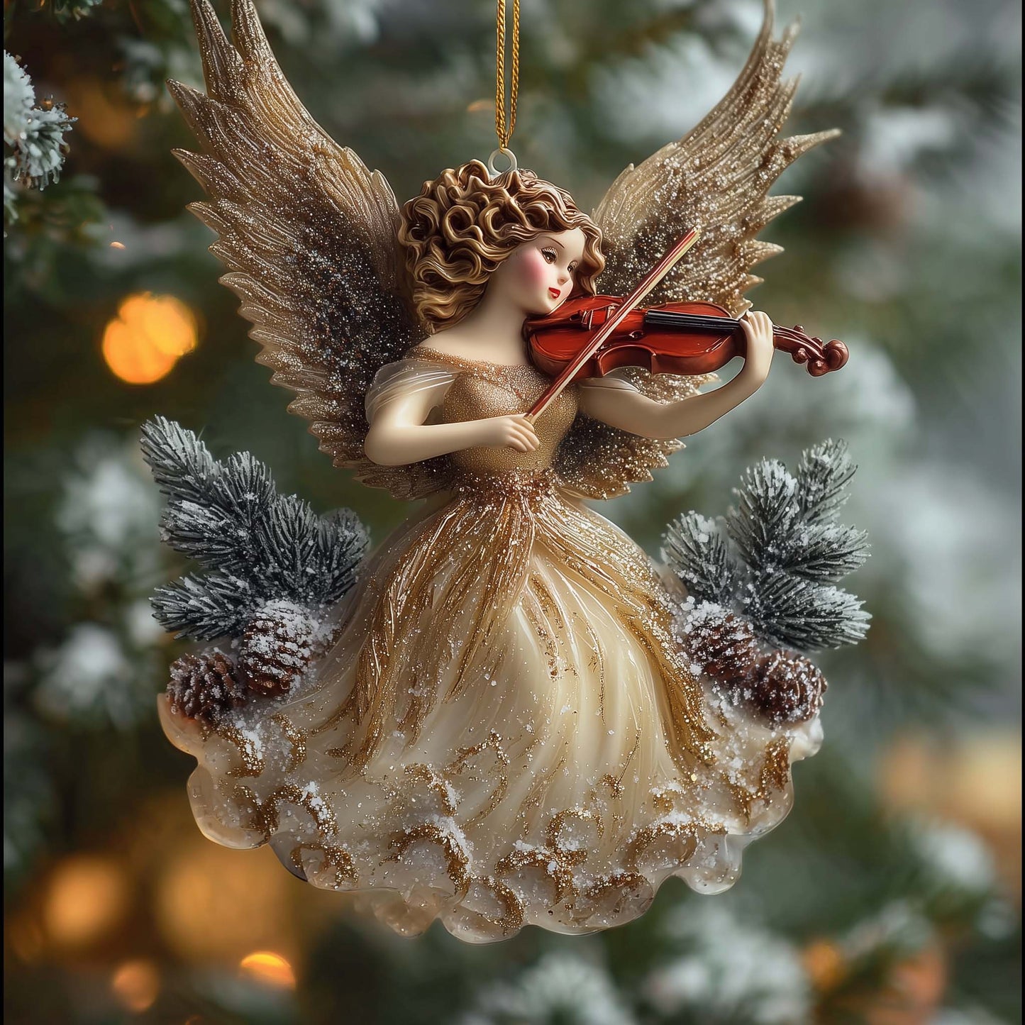 Christmas Mica Angel Christmas Mica Ornament GFSPTG08