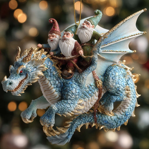 Festive Gnome Christmas Mica Ornament GFSPTG103