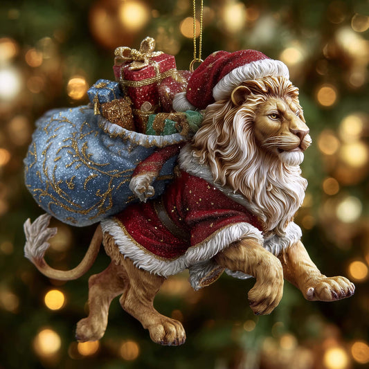 Majestic Lion Christmas Mica Ornament GFSPTG109