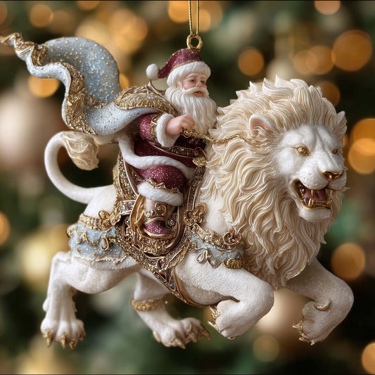 Majestic Lion Christmas Mica Ornament GFSPTG110