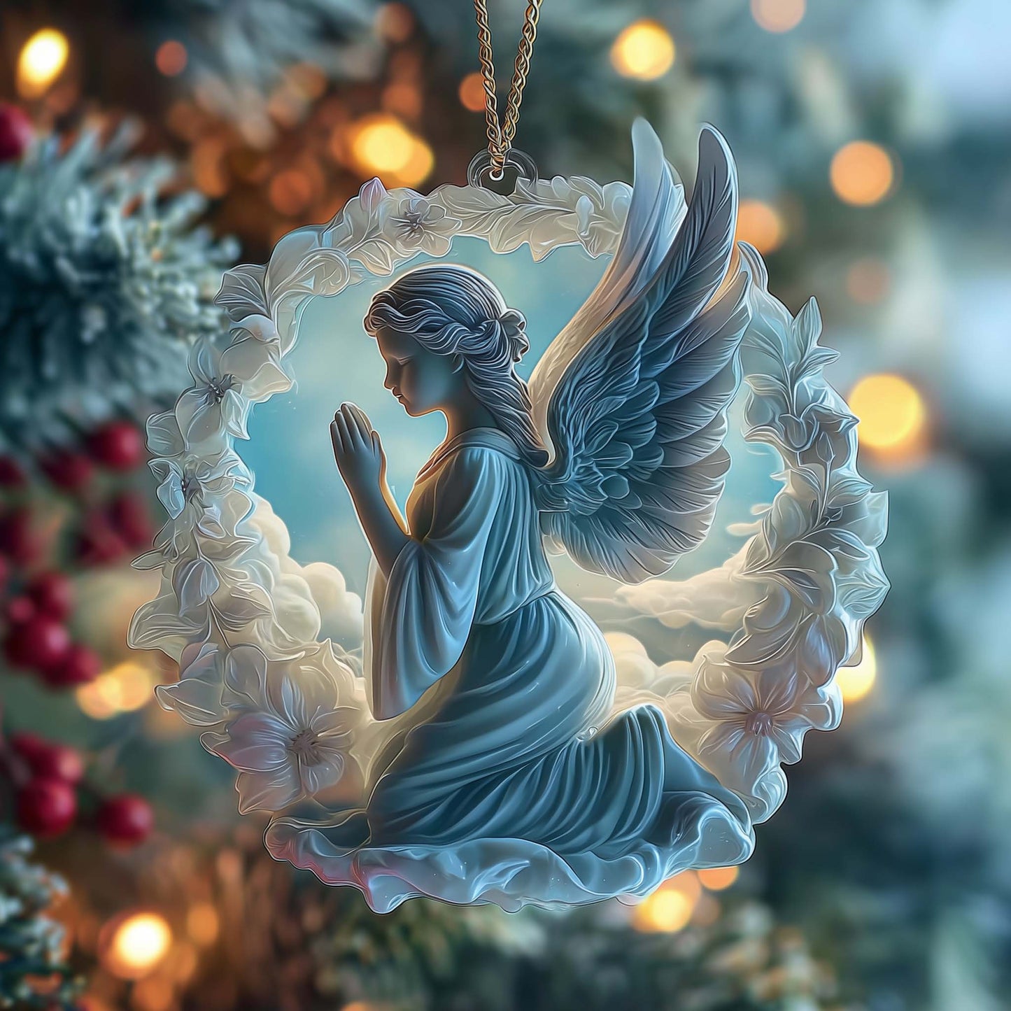 Christmas Mica Angel Christmas Mica Ornament GFSPTG11