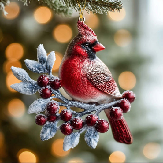 Cardinal Christmas Mica Ornament GFSPTG13