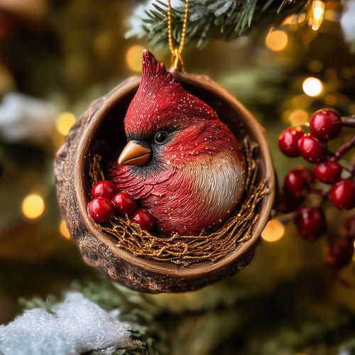 Cardinal Christmas Mica Ornament GFSPTG19