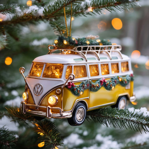 Holiday Van Christmas Mica Ornament GFSPTG24