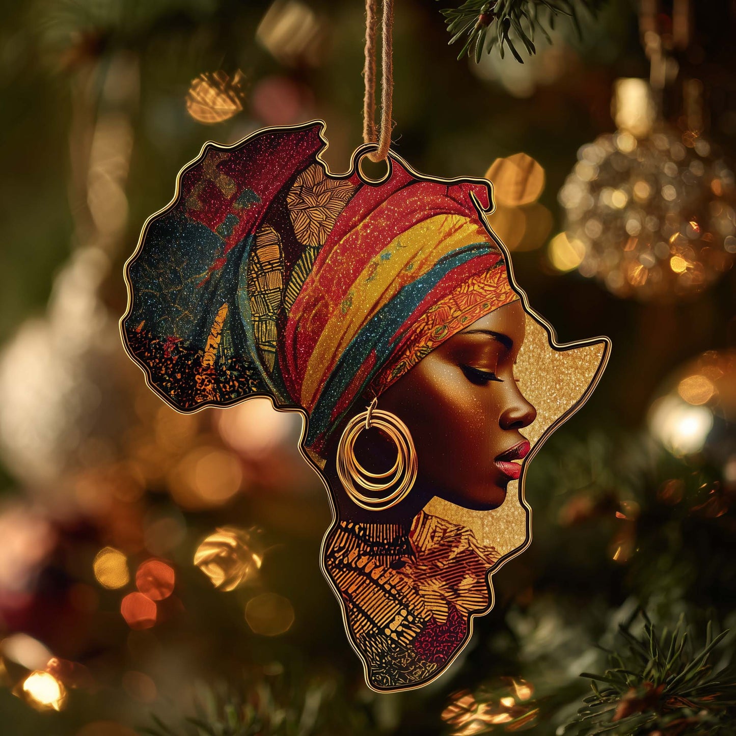 Golden Queens Christmas Mica Ornament GFSPTG29