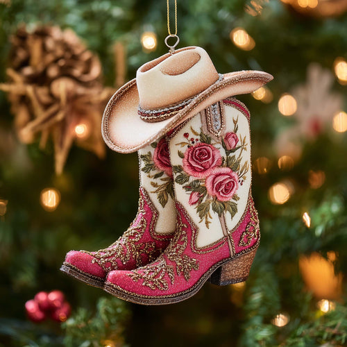 Western Holiday Spirit Christmas Mica Ornament GFSPTG40