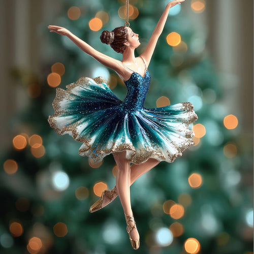 Elegant Ballerina Christmas Mica Ornament GFSPTG51