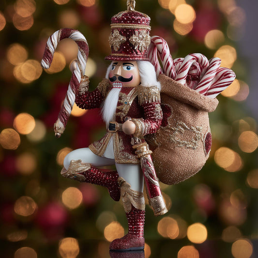 Festive Nutcracker Christmas Mica Ornament GFSPTG95