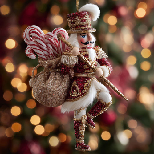 Festive Nutcracker Christmas Mica Ornament GFSPTG96
