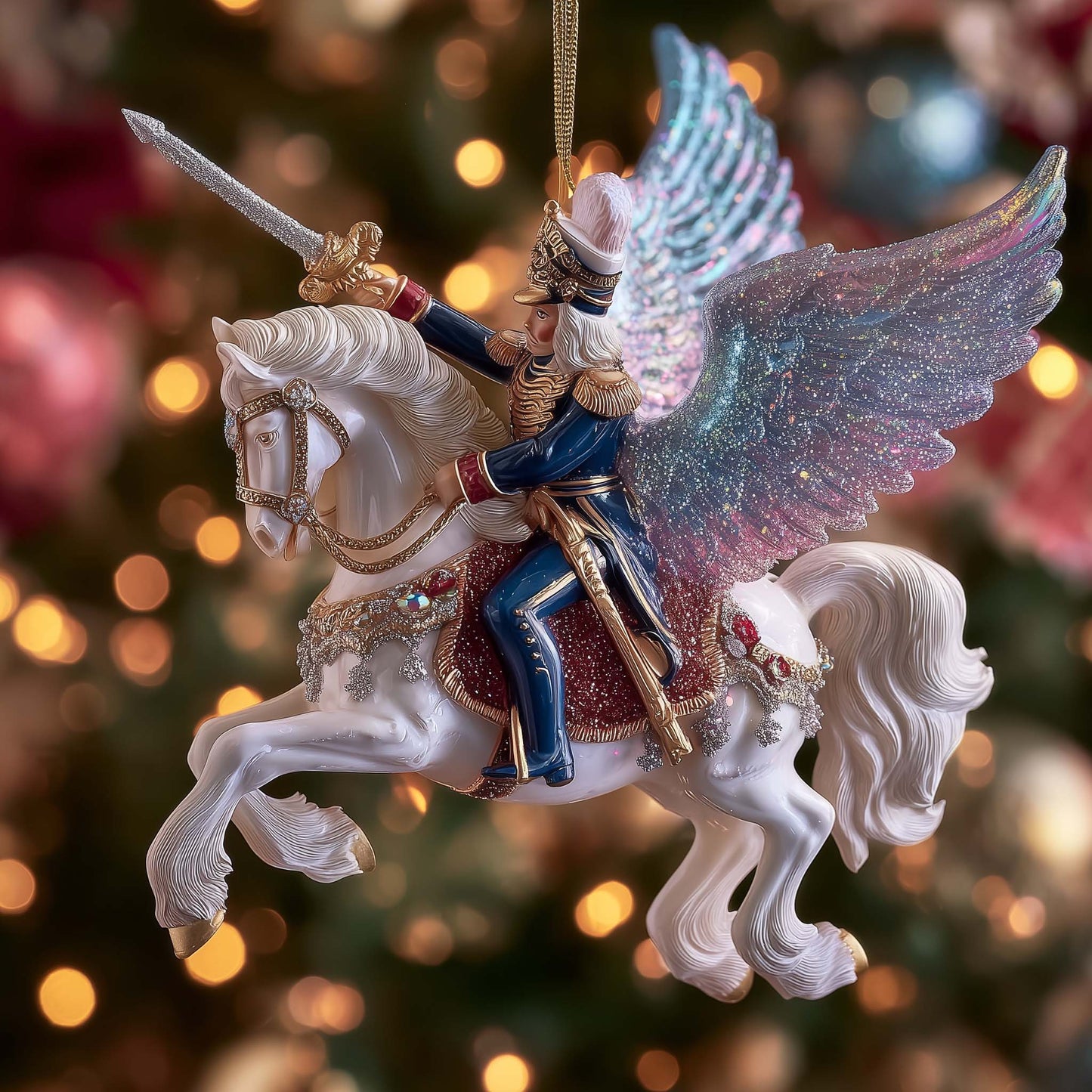 Festive Nutcracker Christmas Mica Ornament GFSPTG97