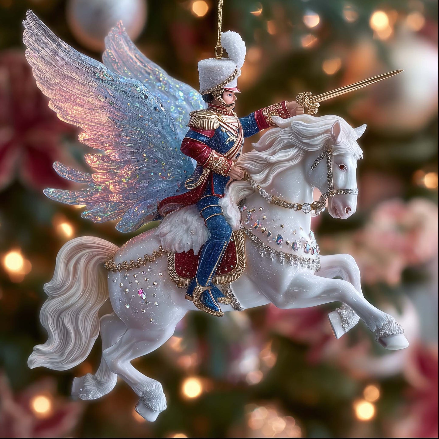 Festive Nutcracker Christmas Mica Ornament GFSPTG98