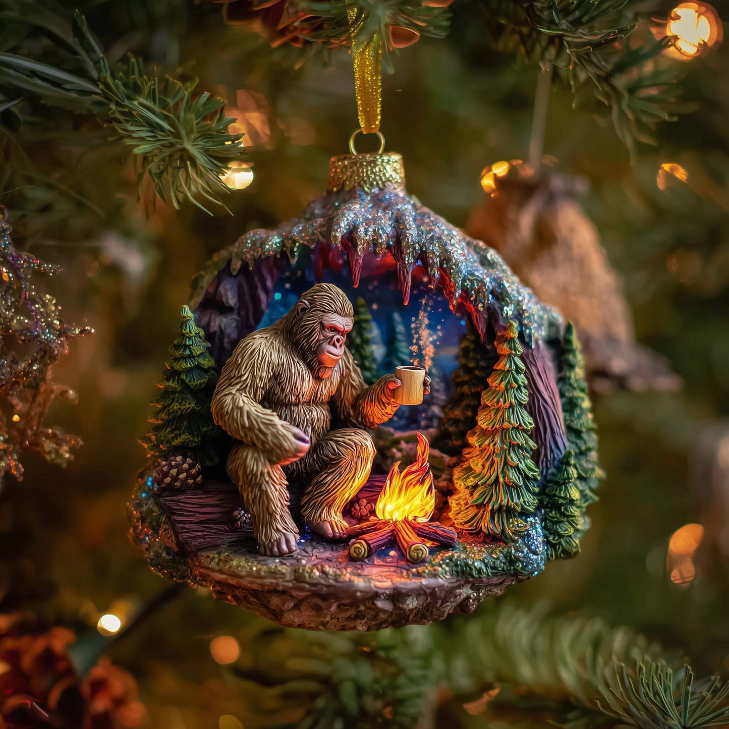 Forest Giant Christmas Mica Ornament GFSPTP112