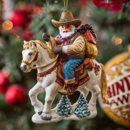 Howdy Christmas Mica Christmas Mica Ornament GFSPTP114