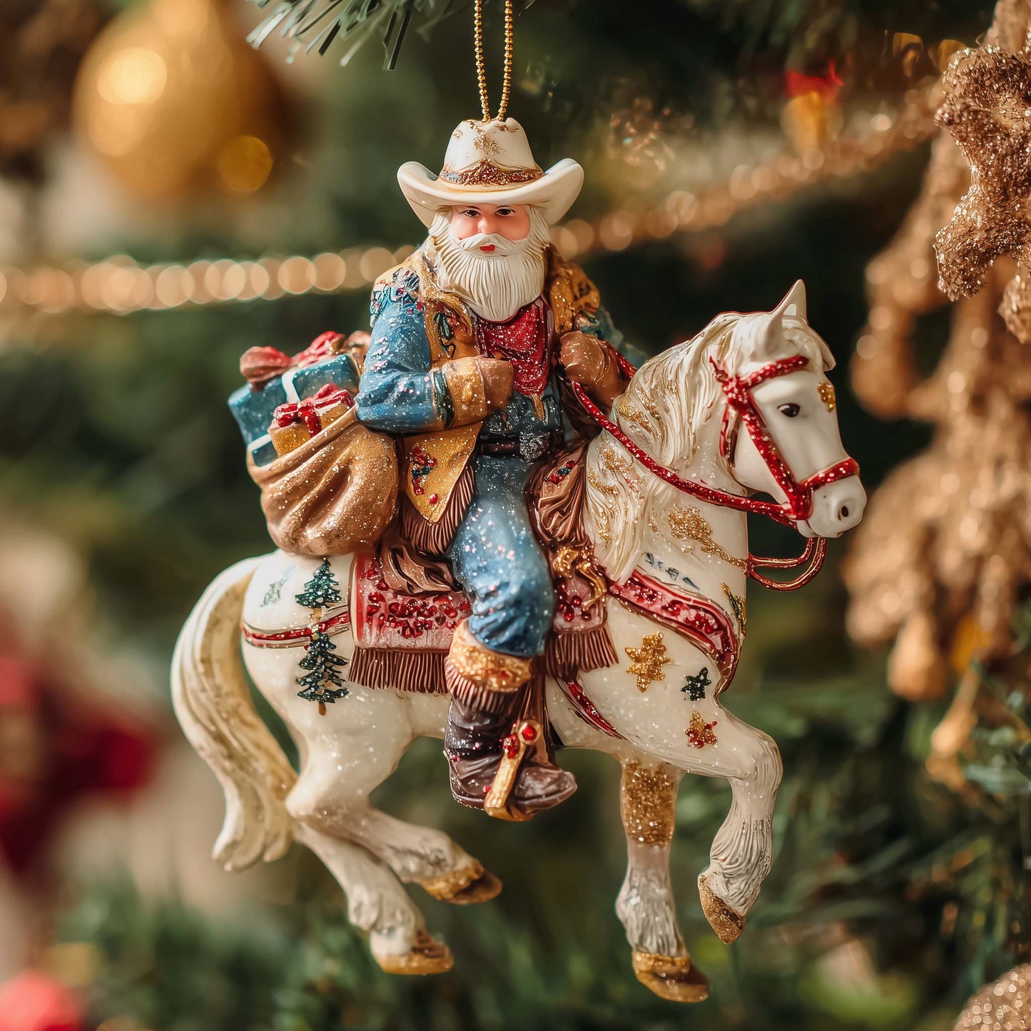 Howdy Christmas Mica Christmas Mica Ornament GFSPTP115