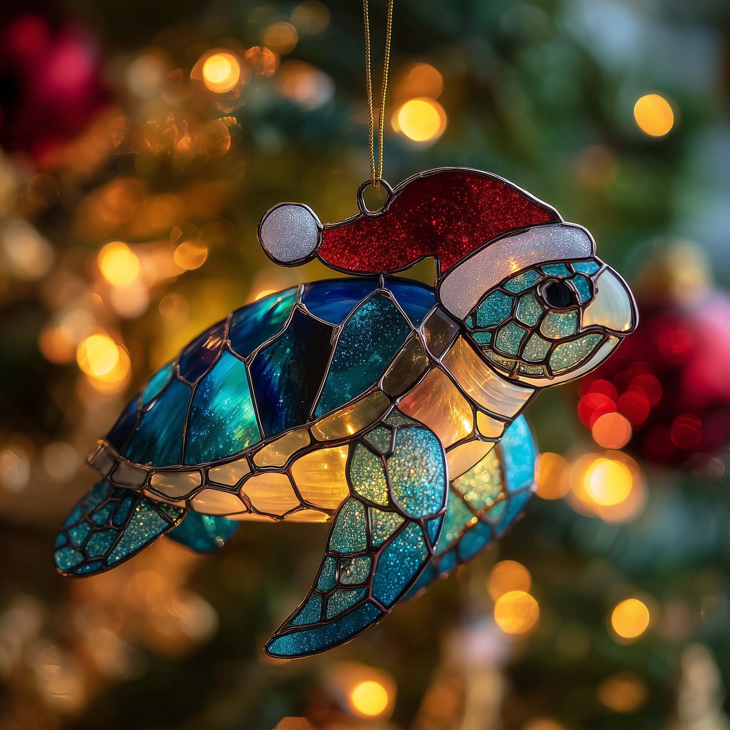 Ocean Charm Christmas Mica Ornament GFSPTP40