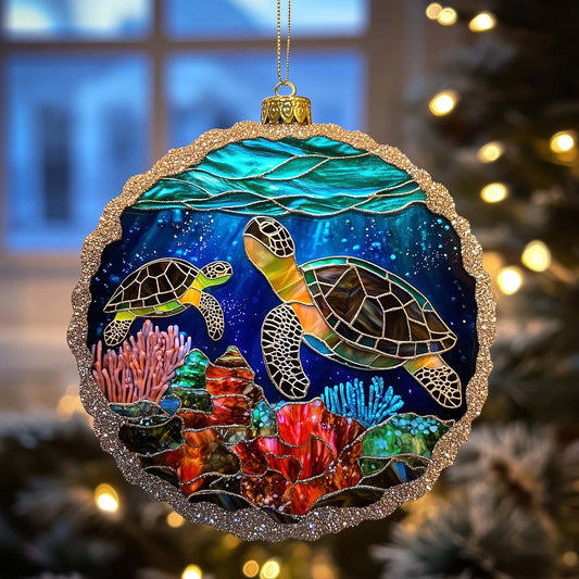 Ocean Charm Christmas Mica Ornament GFSPTP42