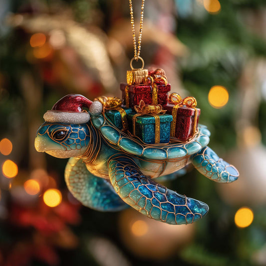 Ocean Charm Christmas Mica Ornament GFSPTP43