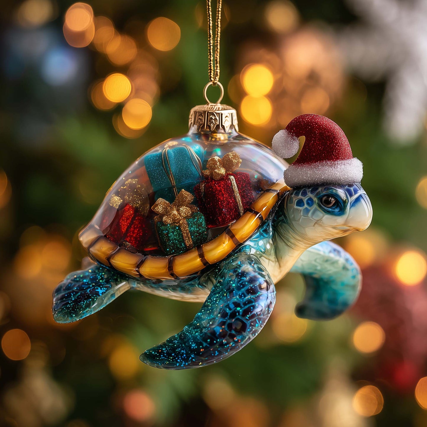 Ocean Charm Christmas Mica Ornament GFSPTP45