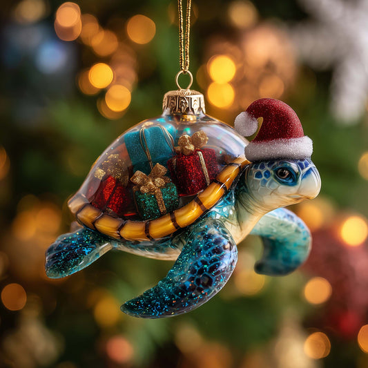 Ocean Charm Christmas Mica Ornament GFSPTP45