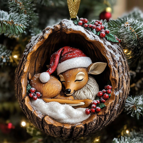 Deer Charm Christmas Mica Ornament GFSPTP52