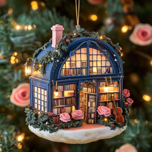 Bookstore Christmas Mica Ornament GFSPTP67