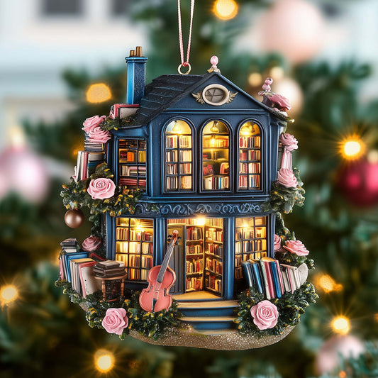 Bookstore Christmas Mica Ornament GFSPTP68