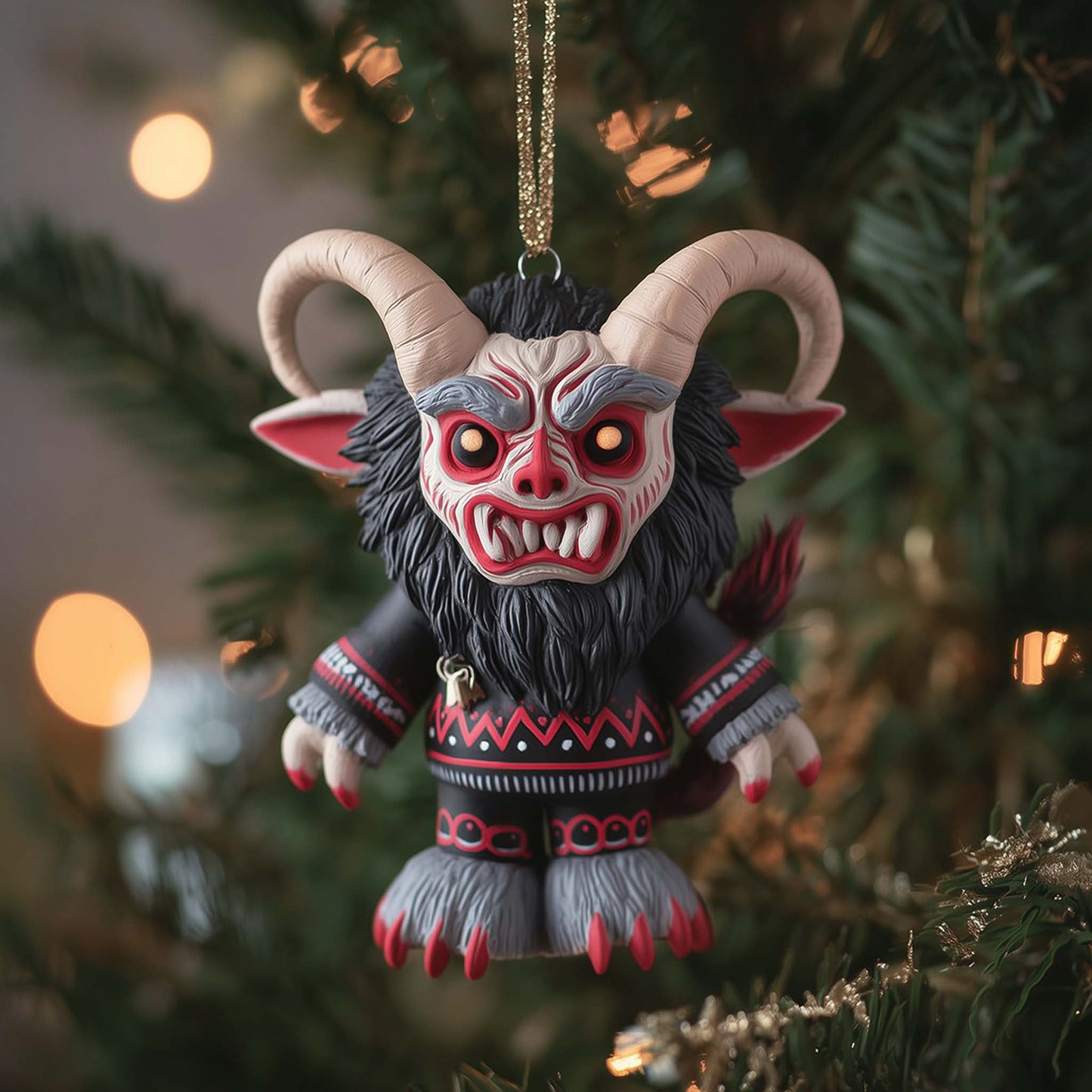 Krampus Eve Christmas Mica Ornament GFSPTP82