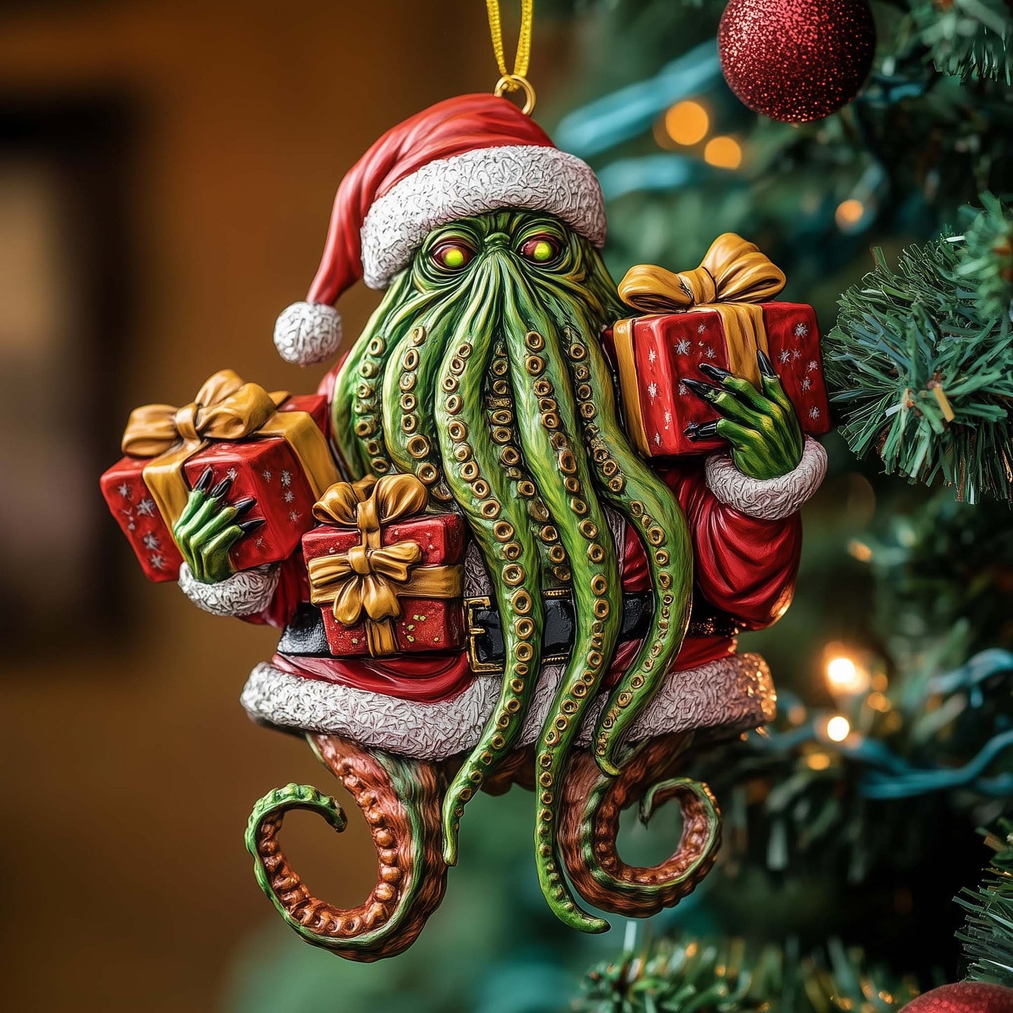 Eldritch Claus Christmas Mica Ornament GFSPTP84