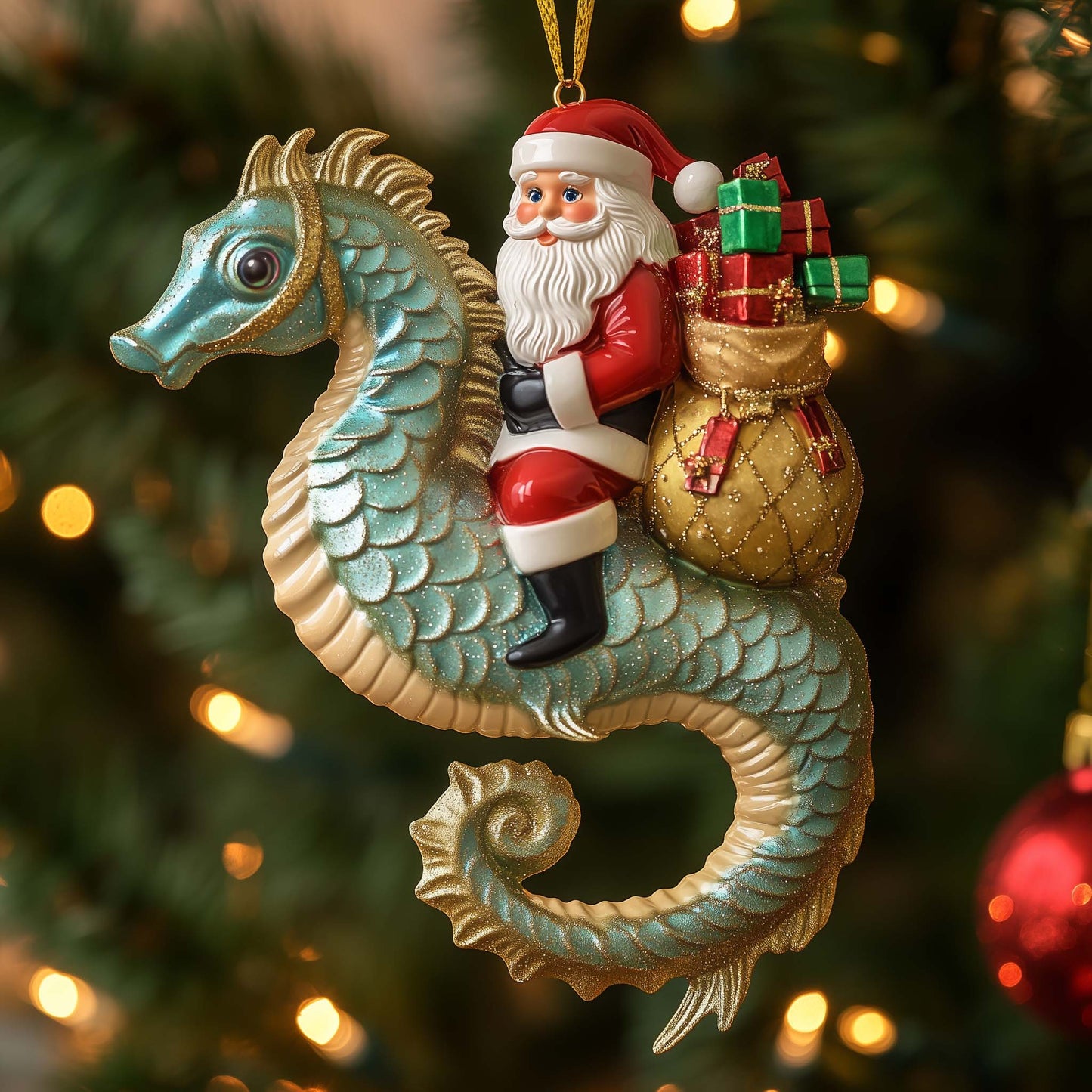 Nautical Noel Christmas Mica Ornament GFSPTP89