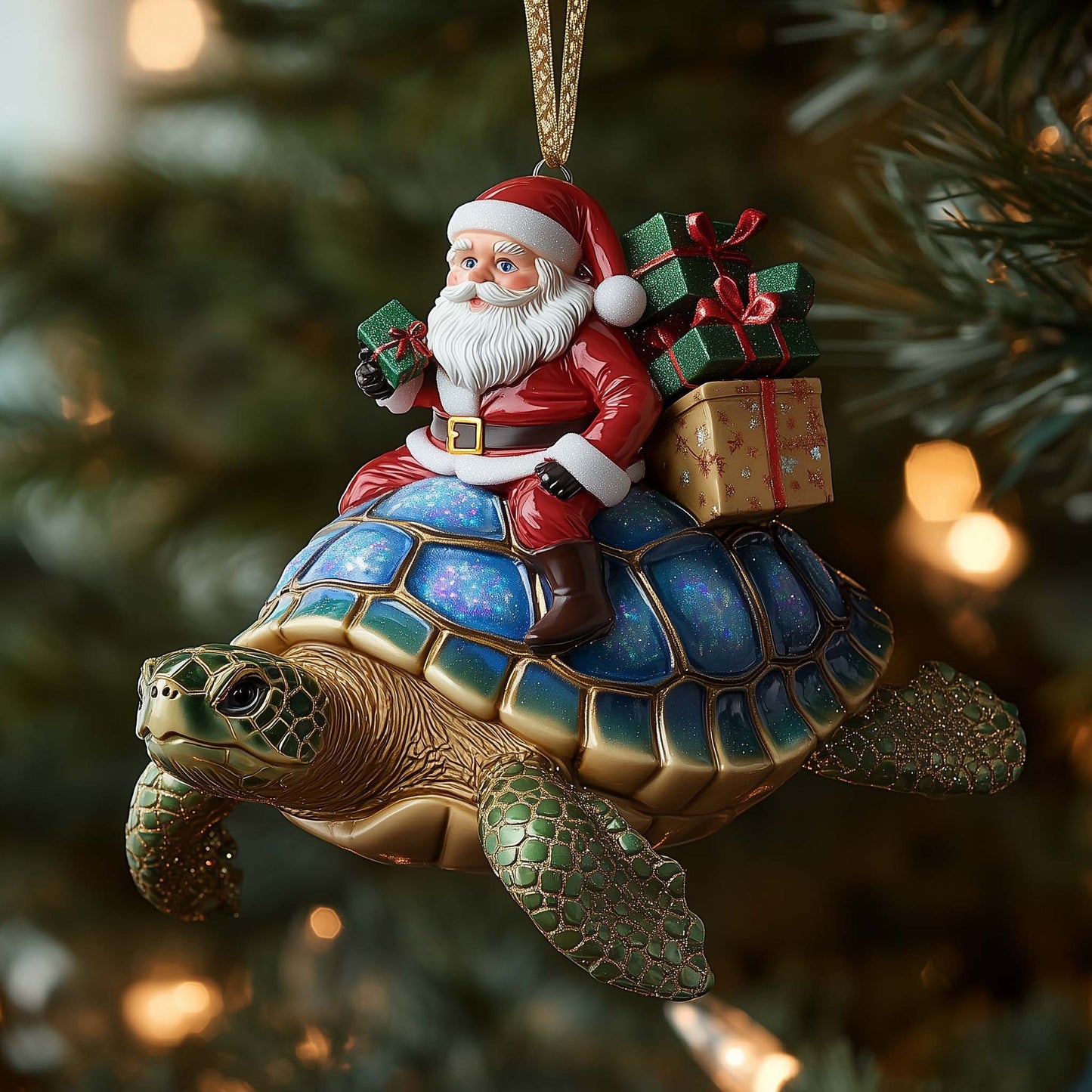 Nautical Noel Christmas Mica Ornament GFSPTP90